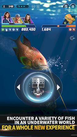 Скачать взломанную Ace Fishing: Crew-Fishing RPG [Мод меню] MOD apk на Андроид