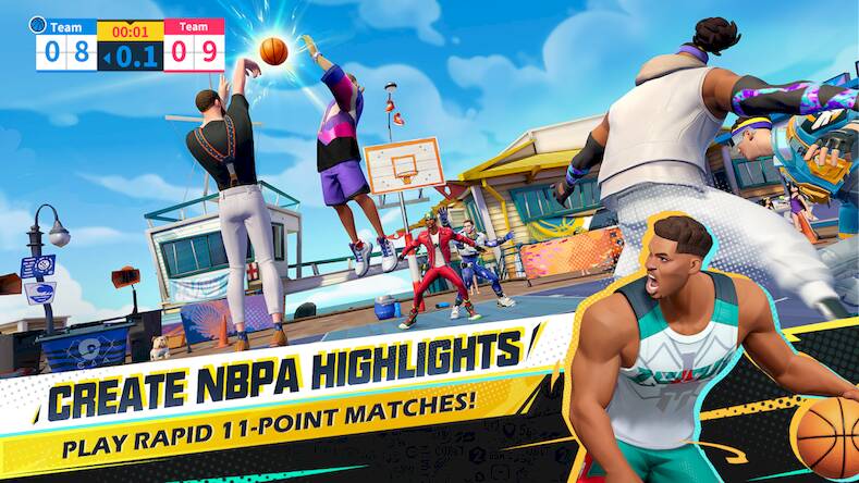 Скачать взломанную Dunk City Dynasty [Много денег] MOD apk на Андроид