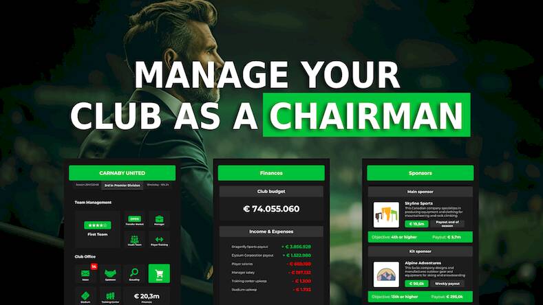 Скачать взломанную Club Boss - Football Game [Мод меню] MOD apk на Андроид
