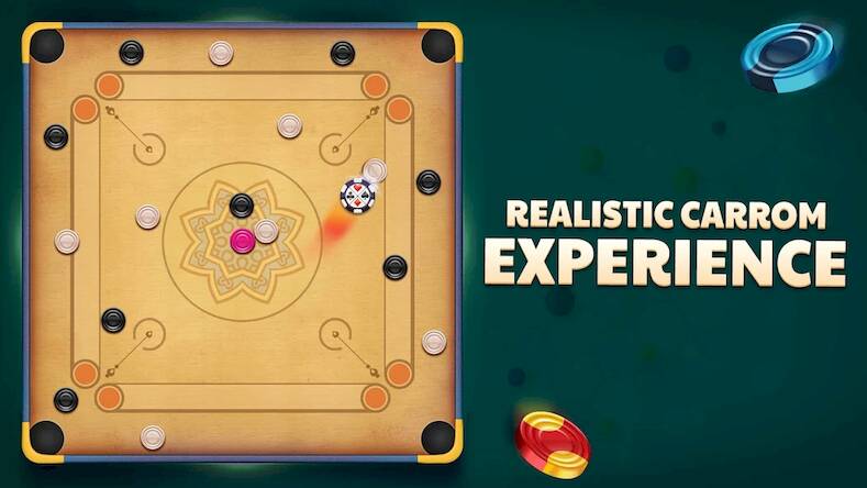 Скачать взломанную Carrom King™ [Много монет] MOD apk на Андроид