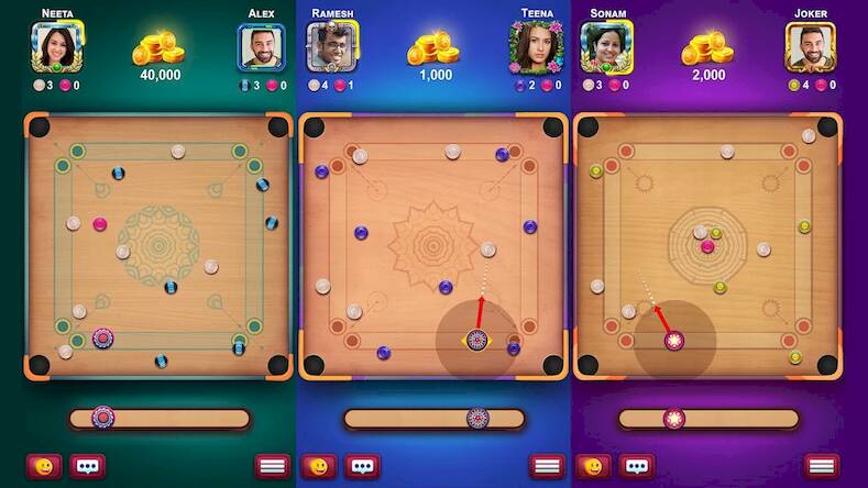 Скачать взломанную Carrom King™ [Много монет] MOD apk на Андроид