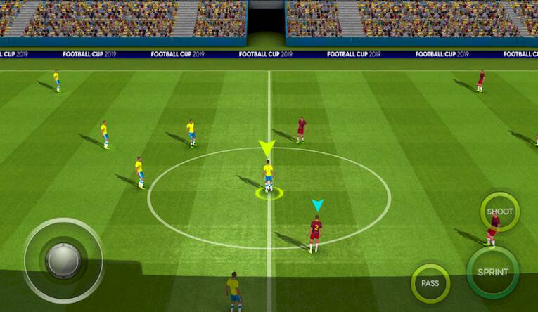 Скачать взломанную Dream Star League Soccer Cup [Много монет] MOD apk на Андроид