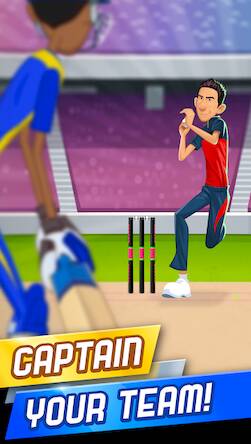 Скачать взломанную Stick Cricket Super League [Много монет] MOD apk на Андроид