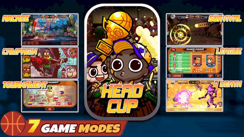 Скачать взломанную Head Basketball [Бесплатные покупки] MOD apk на Андроид