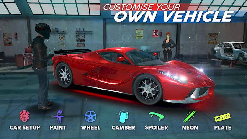 Скачать взломанную Drift Car Street Racing [Много монет] MOD apk на Андроид