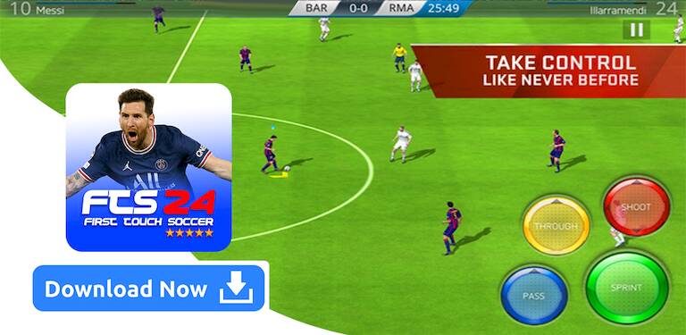 Скачать взломанную Fts 2024 Football [Много монет] MOD apk на Андроид