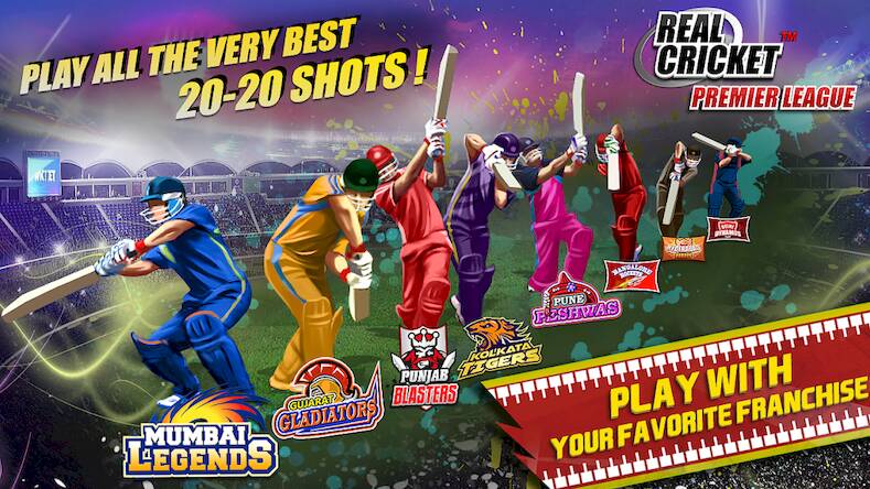 Скачать взломанную Real Cricket™ Premier League [Много монет] MOD apk на Андроид