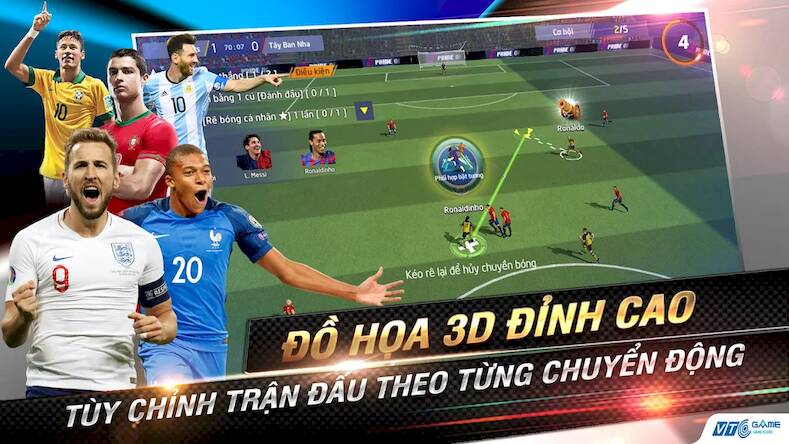 Скачать взломанную UFC - Siêu Sao Bóng Đá [Много денег] MOD apk на Андроид