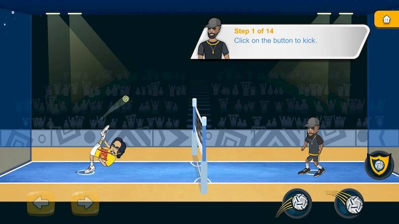 Скачать взломанную Футбол Spike: Волейбол Игра [Много монет] MOD apk на Андроид