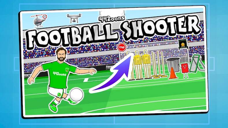 Скачать взломанную 442oons Football Shooter [Много денег] MOD apk на Андроид