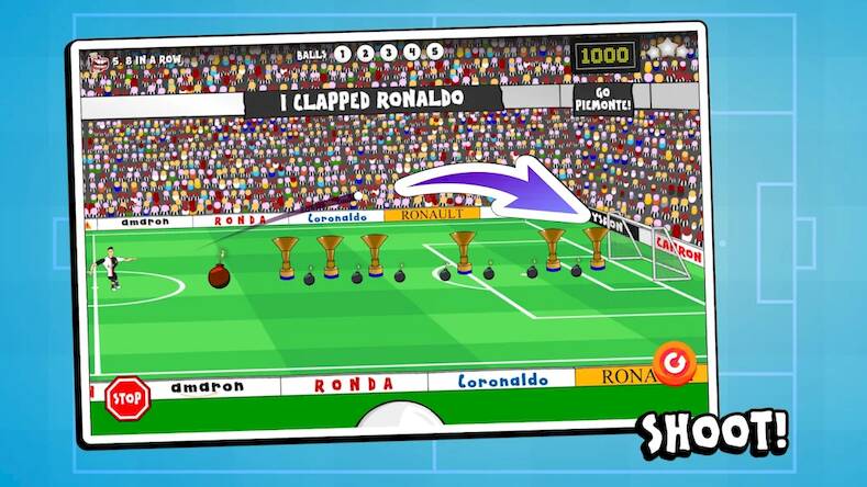 Скачать взломанную 442oons Football Shooter [Много денег] MOD apk на Андроид