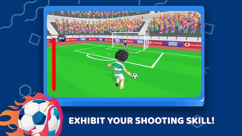 Скачать взломанную Kick Ball - Football Penalty [Мод меню] MOD apk на Андроид