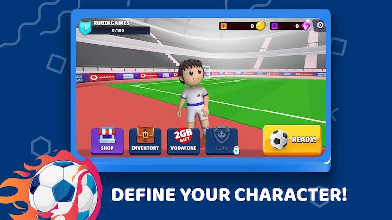 Скачать взломанную Kick Ball - Football Penalty [Мод меню] MOD apk на Андроид
