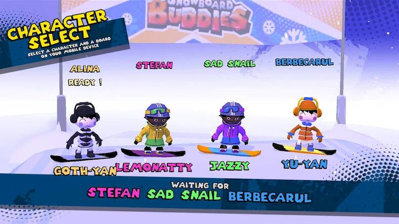 Скачать взломанную Snowboard Buddies [Много монет] MOD apk на Андроид