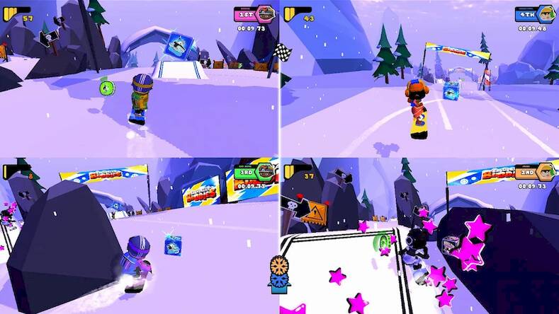 Скачать взломанную Snowboard Buddies [Много монет] MOD apk на Андроид