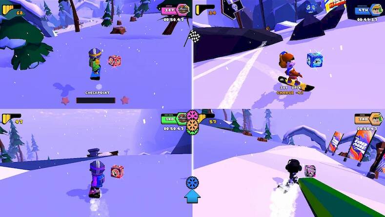Скачать взломанную Snowboard Buddies [Много монет] MOD apk на Андроид