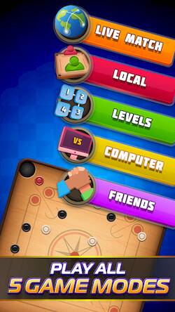 Скачать взломанную Carrom Superstar [Много денег] MOD apk на Андроид