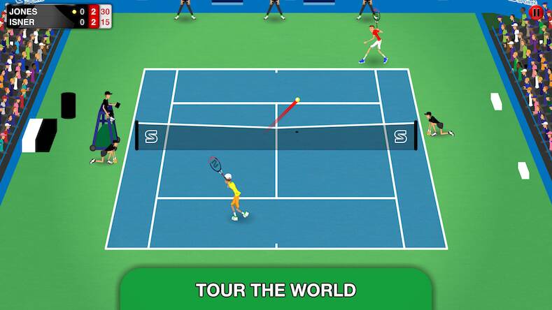 Скачать взломанную Stick Tennis Tour [Много монет] MOD apk на Андроид