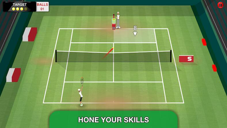Скачать взломанную Stick Tennis Tour [Много монет] MOD apk на Андроид