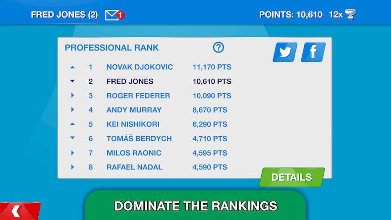 Скачать взломанную Stick Tennis Tour [Много монет] MOD apk на Андроид