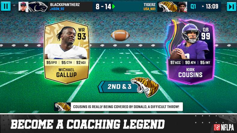 Скачать взломанную Football Head Coach 24 NFL PA [Бесплатные покупки] MOD apk на Андроид