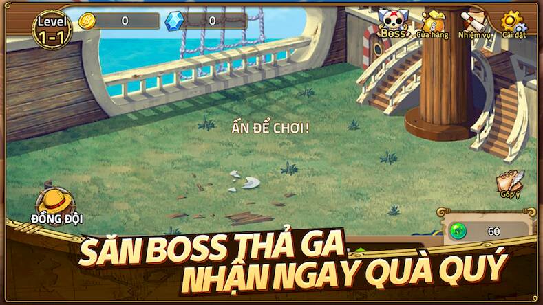 Скачать взломанную Huyền Thoại Hải Tặc [Много монет] MOD apk на Андроид