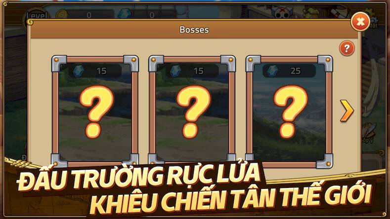 Скачать взломанную Huyền Thoại Hải Tặc [Много монет] MOD apk на Андроид