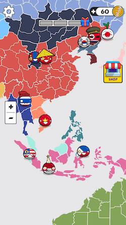 Скачать взломанную Country Balls: World War [Много денег] MOD apk на Андроид