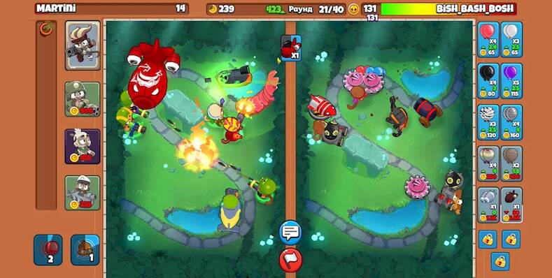 Скачать взломанную Bloons TD Battles 2 [Много монет] MOD apk на Андроид