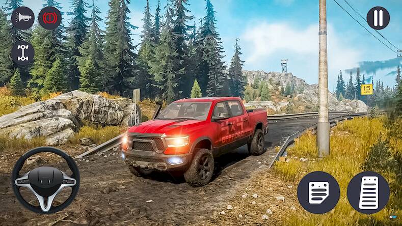 Скачать взломанную 4x4 Jeep Offroad Car Driving [Много монет] MOD apk на Андроид