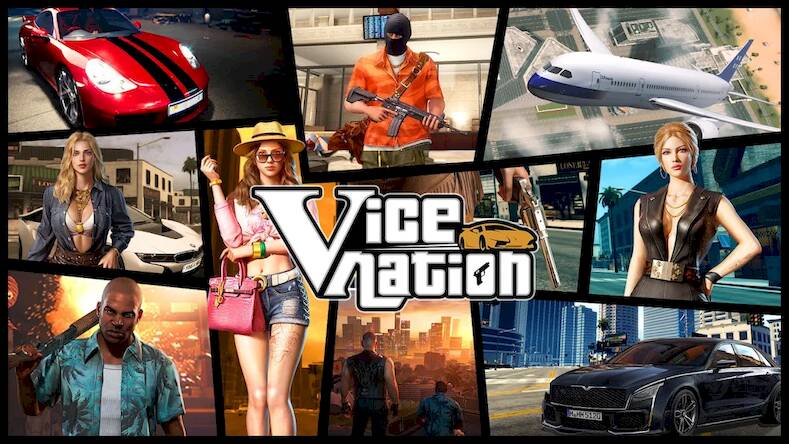 Скачать взломанную Vice Nation [Много денег] MOD apk на Андроид