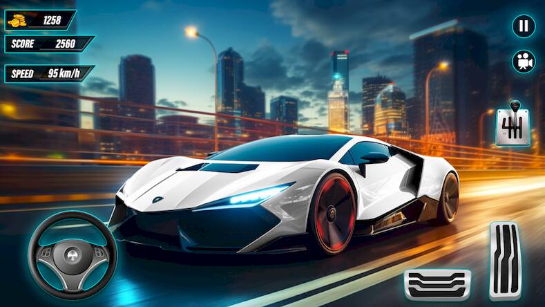 Скачать взломанную шоссе автомобиль гонки игры [Много денег] MOD apk на Андроид