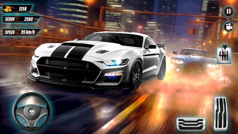 Скачать взломанную шоссе автомобиль гонки игры [Много денег] MOD apk на Андроид