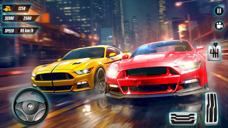 Скачать взломанную шоссе автомобиль гонки игры [Много денег] MOD apk на Андроид