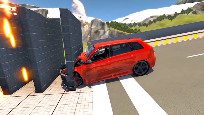 Скачать взломанную Beam Drive Road Crash 3D Games [Много монет] MOD apk на Андроид
