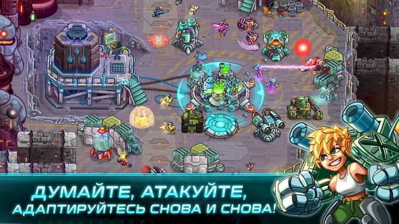 Скачать взломанную Железный Десант (Iron Marines) [Много денег] MOD apk на Андроид