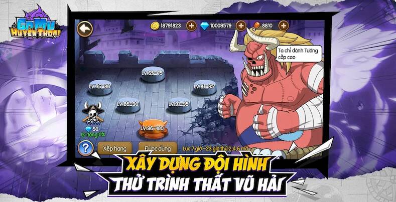 Скачать взломанную Gomu Huyền Thoại [Бесплатные покупки] MOD apk на Андроид