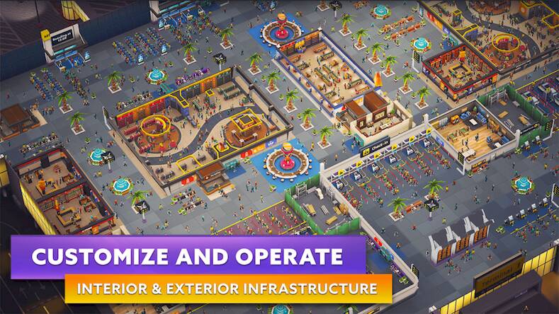 Скачать взломанную Airport Simulator: 3D Terminal [Много денег] MOD apk на Андроид