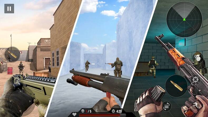 Скачать взломанную игры с оружием 3d : экшен игры [Много монет] MOD apk на Андроид
