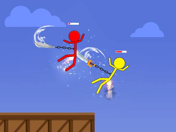 Скачать взломанную Stick Hero Stickman Smasher [Бесплатные покупки] MOD apk на Андроид