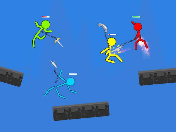 Скачать взломанную Stick Hero Stickman Smasher [Бесплатные покупки] MOD apk на Андроид