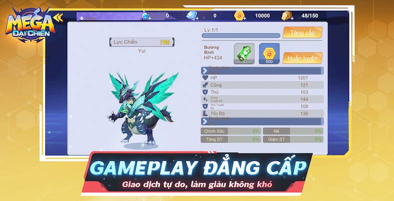 Скачать взломанную Mega Đại Chiến [Много монет] MOD apk на Андроид