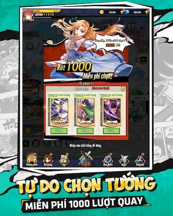 Скачать взломанную Học Viện Bá Vương Mobile [Много денег] MOD apk на Андроид
