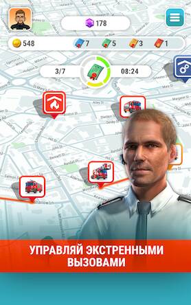 Скачать взломанную EMERGENCY Operator - Call 911 [Много монет] MOD apk на Андроид
