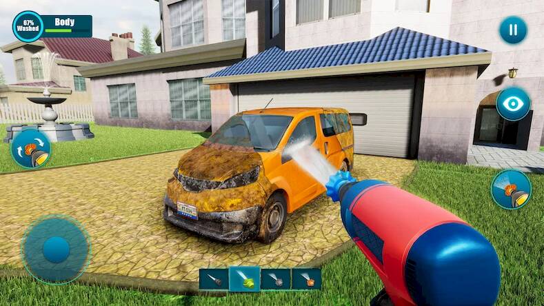 Скачать взломанную Power Washing Clean Simulator [Мод меню] MOD apk на Андроид