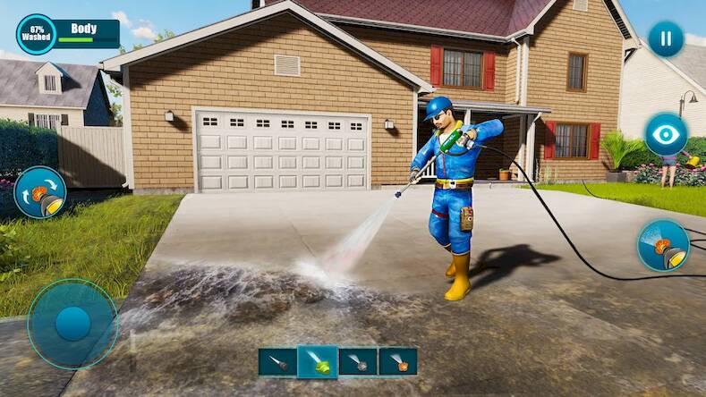 Скачать взломанную Power Washing Clean Simulator [Мод меню] MOD apk на Андроид