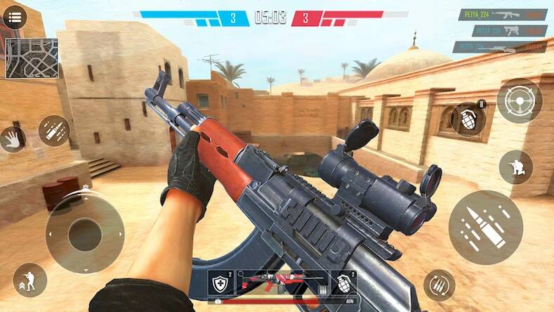 Скачать взломанную боевая стрелялка офлайн [Много денег] MOD apk на Андроид