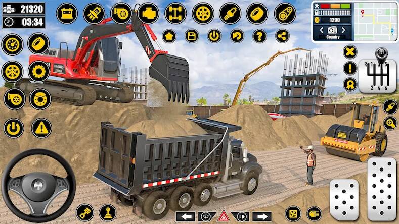 Скачать взломанную Real Construction Simulator [Много монет] MOD apk на Андроид