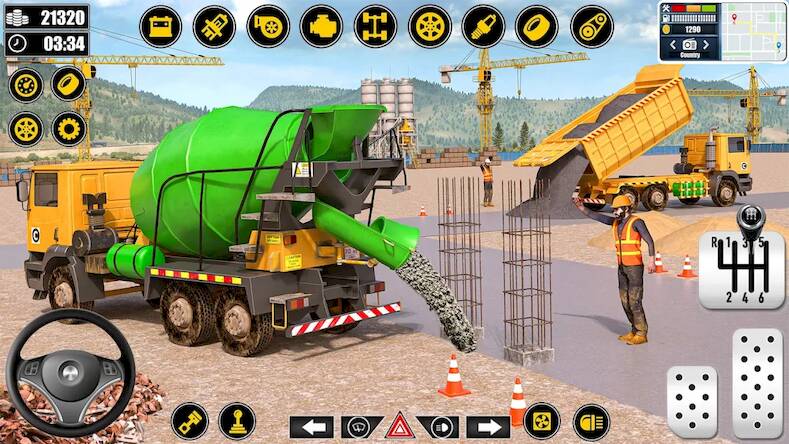 Скачать взломанную Real Construction Simulator [Много монет] MOD apk на Андроид