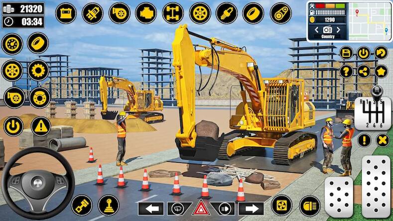 Скачать взломанную Real Construction Simulator [Много монет] MOD apk на Андроид